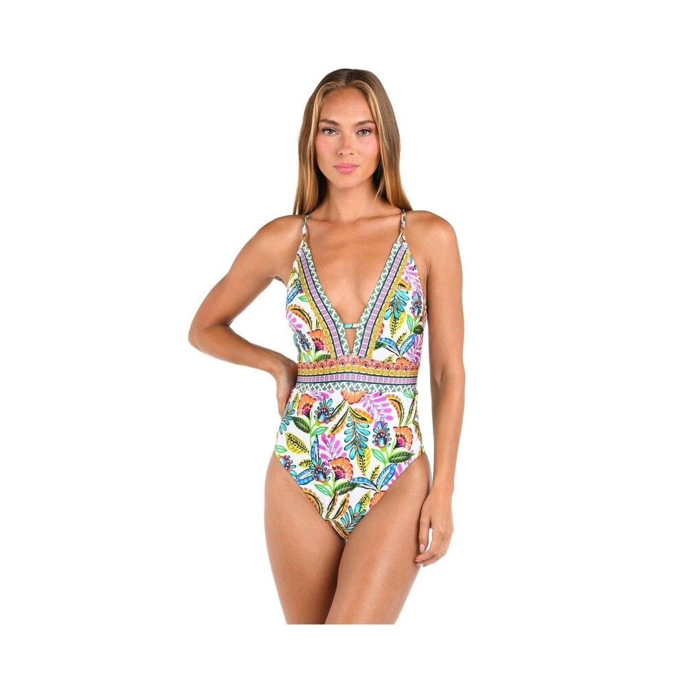 Sunshine 79 Women's One Piece Swimsuit Jungle Jive V Plunge Women's Size 6 - NWT - Picture 11 of 11